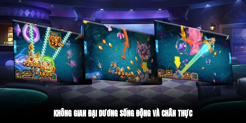 Không gian đại dương sống động và chân thực